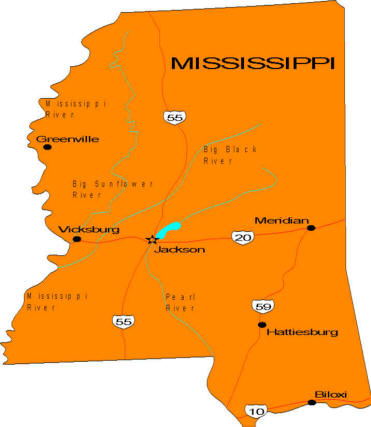 map of mississippi counties and cities. MISSISSIPPI COUNTIES MAP