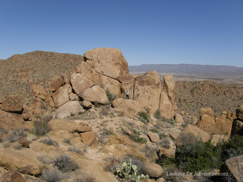 The Balanced Rock Trail in Big Bend National Park in Texas